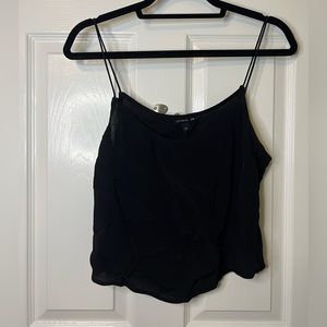 Cotton On Black Spaghetti Strap Cami Crop Top